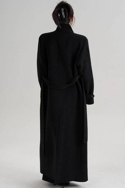 Temperament Long Wool Coat