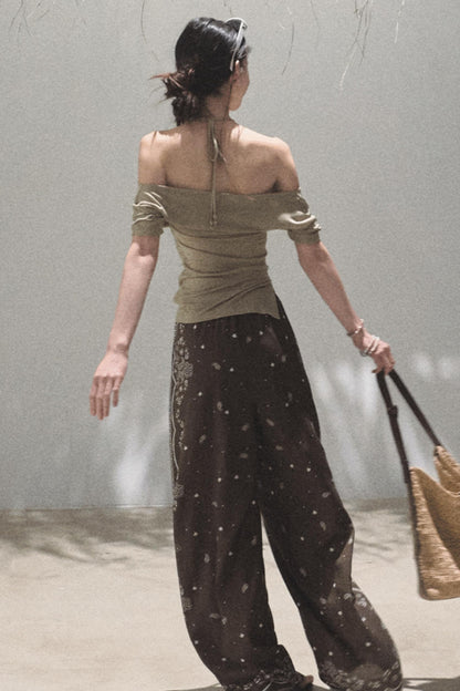 Desert One-Shoulder Top