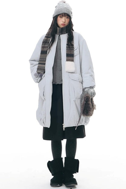 Knitted Scarf Collar Jacket Set-Up