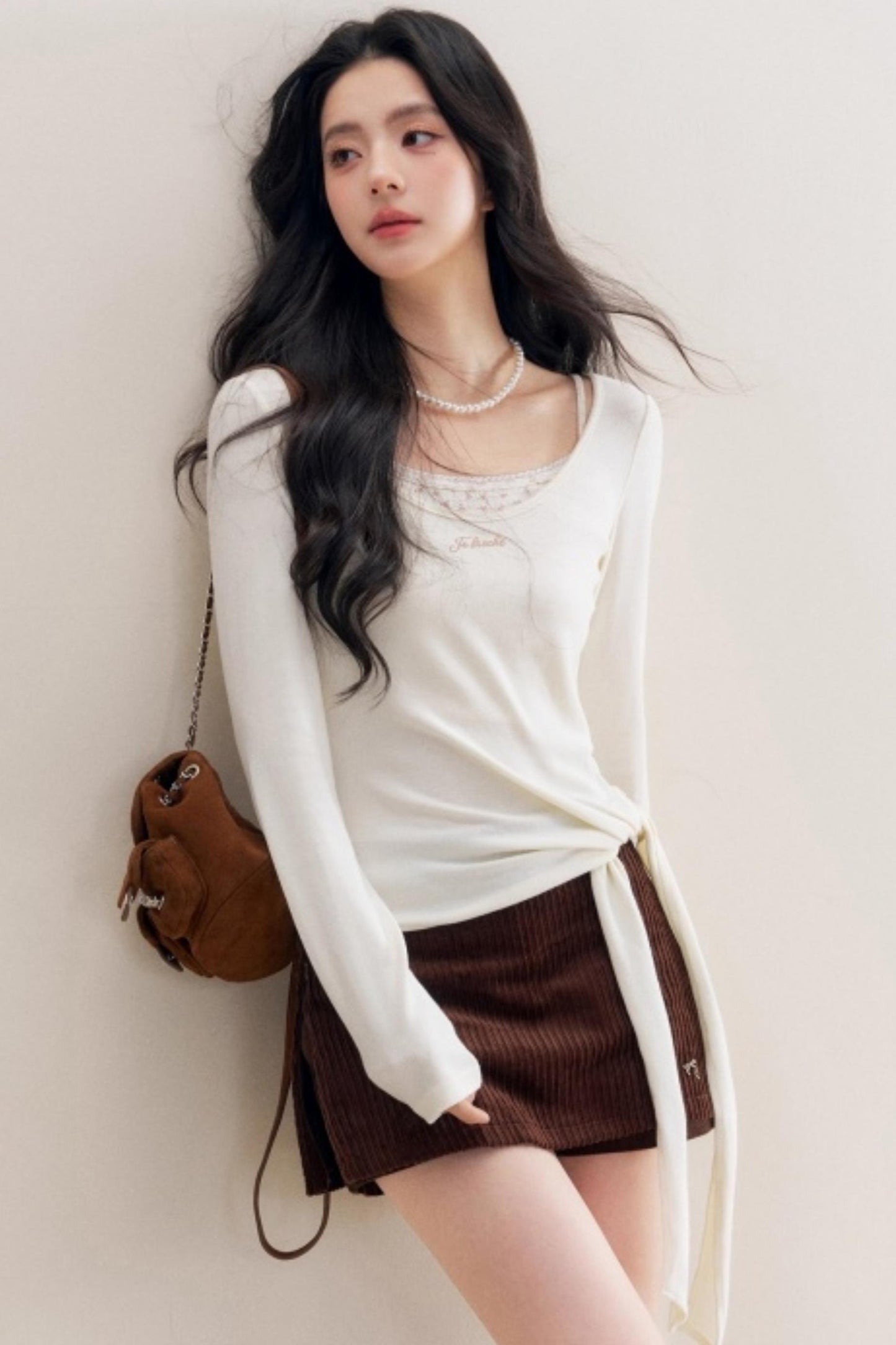 Lace Trim Patchwork Top