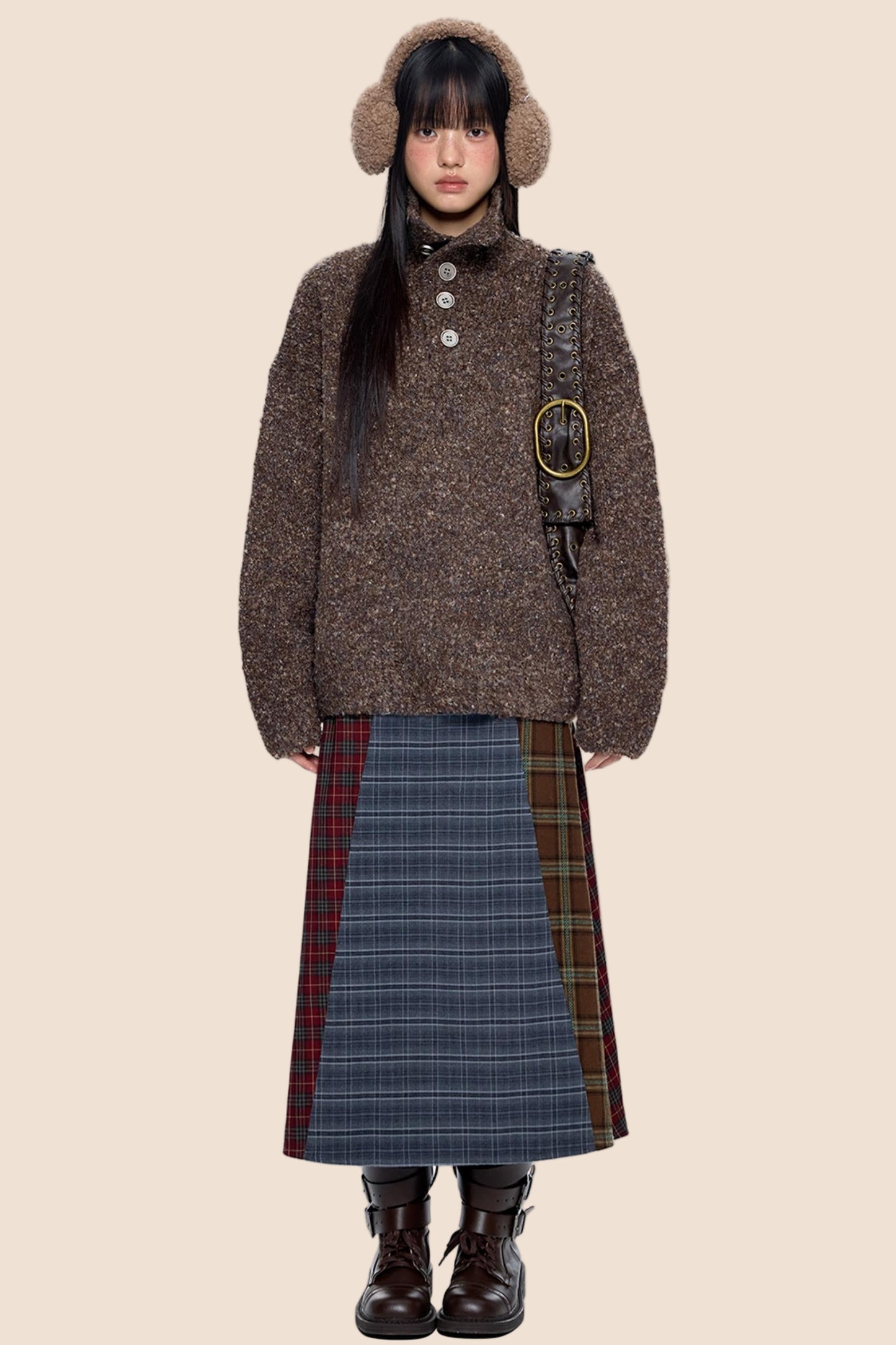 Stand-Up Vintage Sweater Jacket