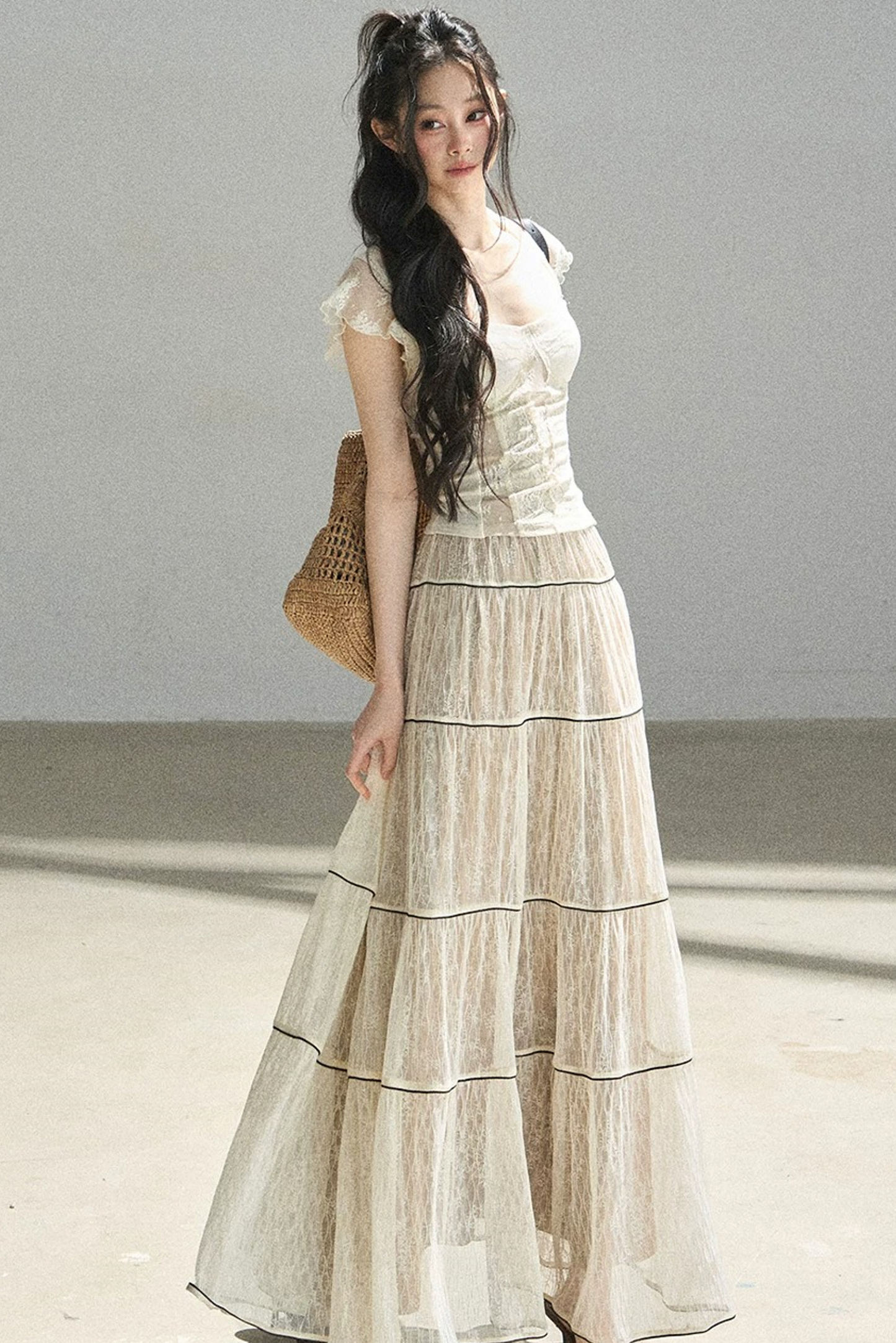 Lace Moonlit Rose Top