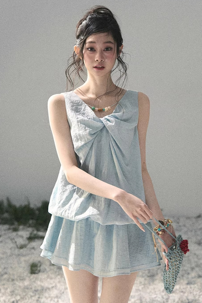 Sweet V-Neck Summer Dress