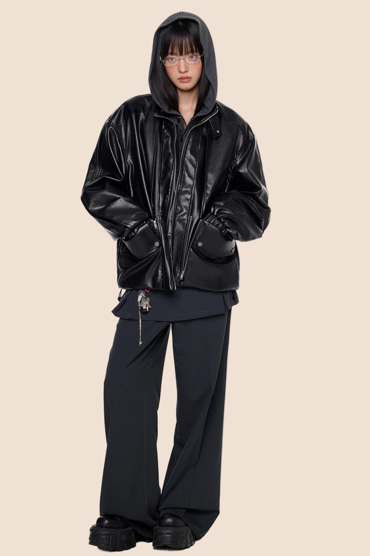 Autumn Vintage PU Leather Jacket