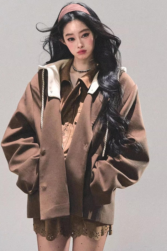 Minimalist Hooded Blazer