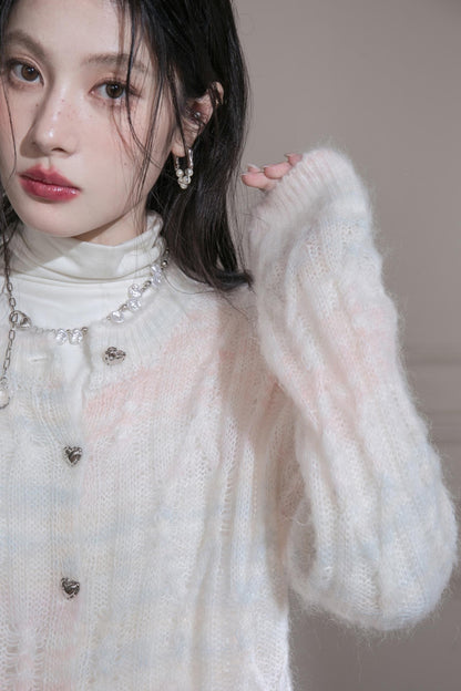 Gradient Wool Cardigan