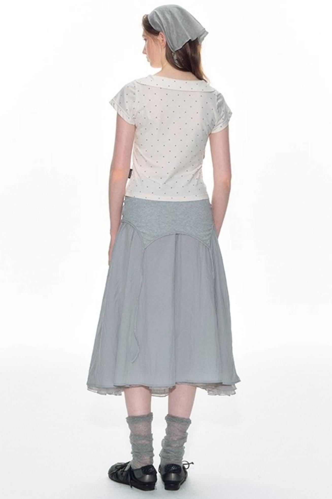 Nap Lace Panel Slip Dress