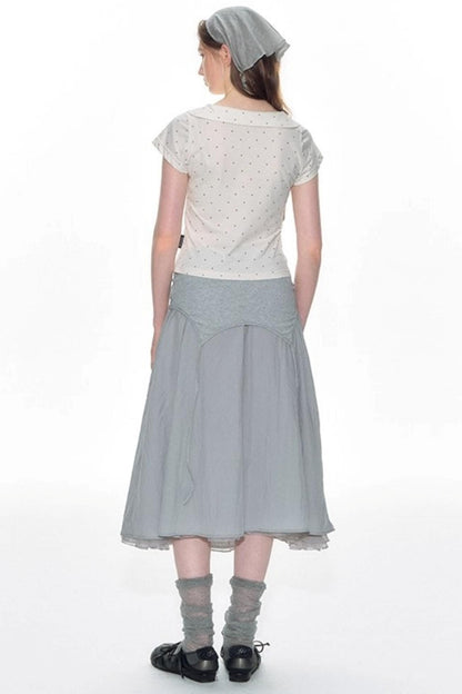 Nap Lace Panel Slip Dress