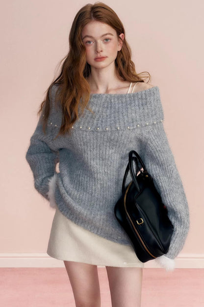 Winter Romance Pearl Sweater