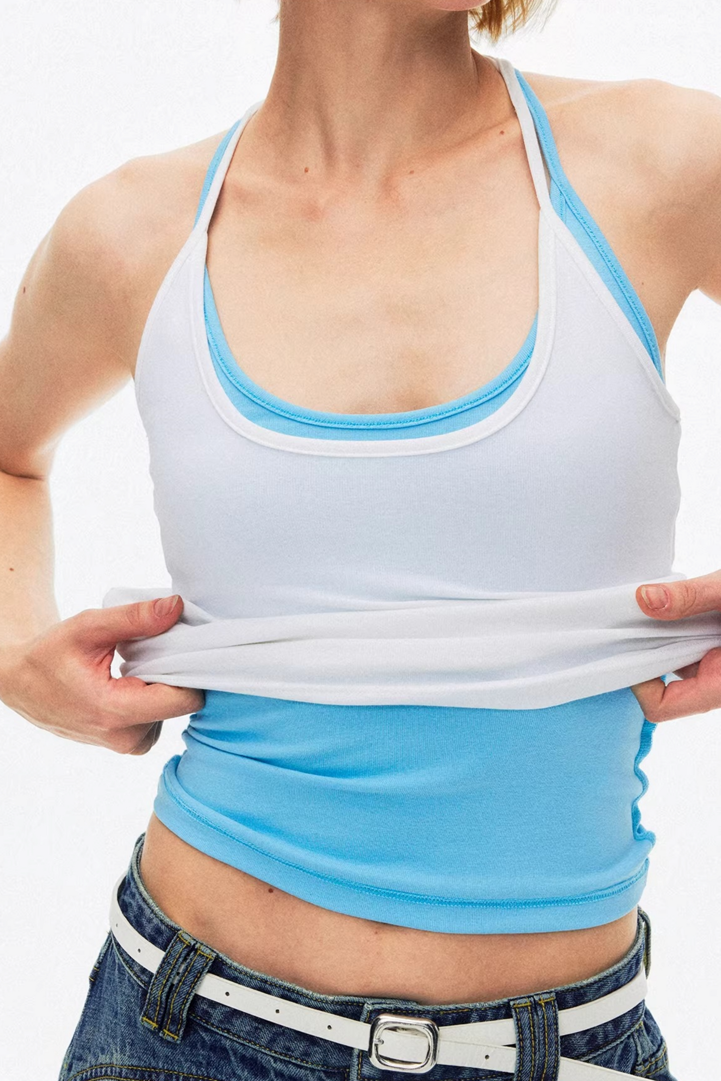 Elastic Cotton Slimming Top