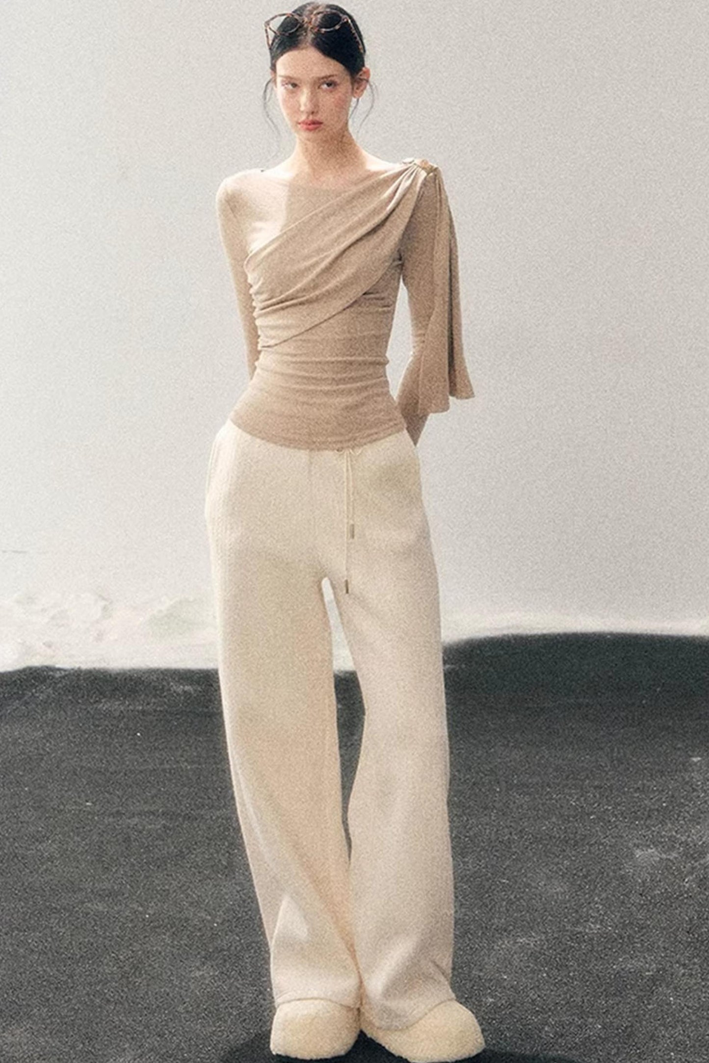 French Ribbon Design Blouse