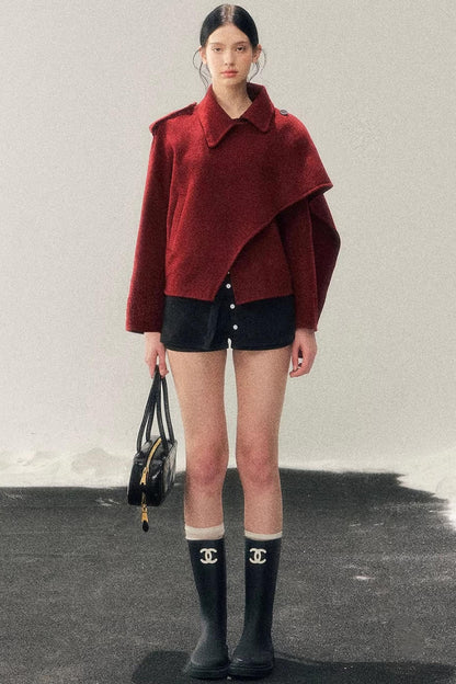 Eye-Catching Woolen Winter Coat