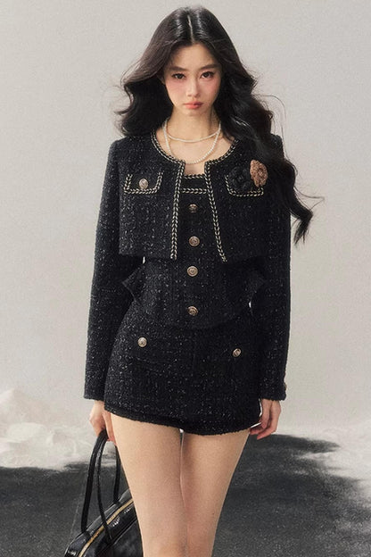 Chanel Wool Coat Skirt Set-Up