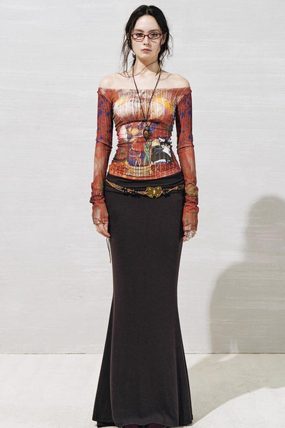 Floral One-Shoulder Base Layer