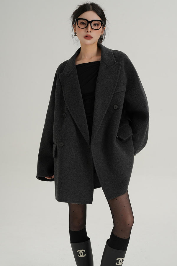 Woolen Elegance Long Coat