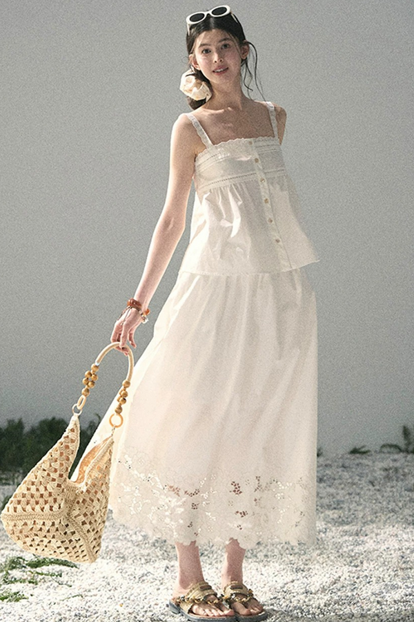 Cloud Lace Two-Piece Set-Up