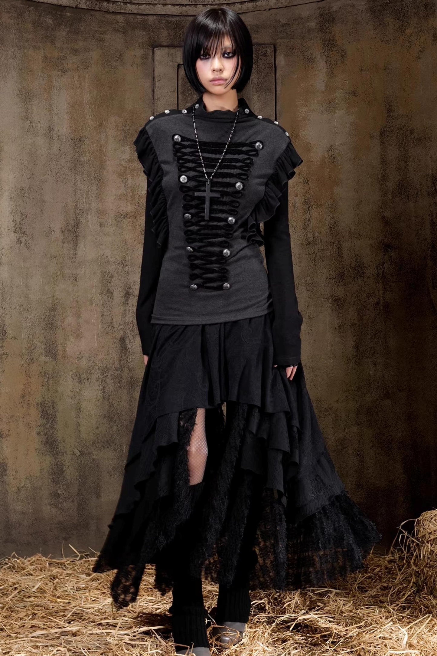 Palace Strick Slim Oberteil