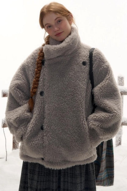 Reversible Plaid Wool Jacket