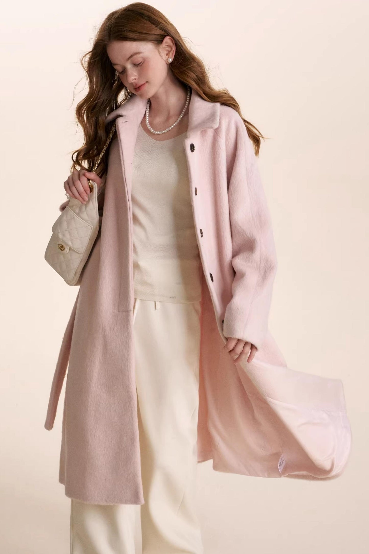 Linen Wool V-Neck Top