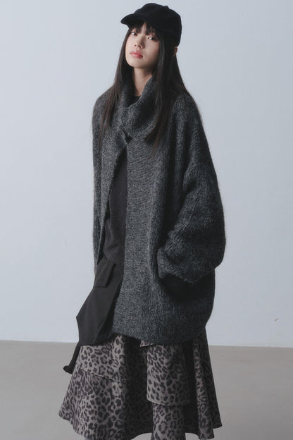 Winter Twilight Wool Cardigan