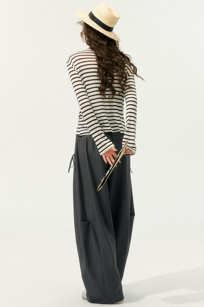 Loose Drape Straight Pants