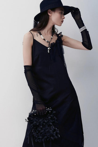 Heart Knitting Glass Necklace