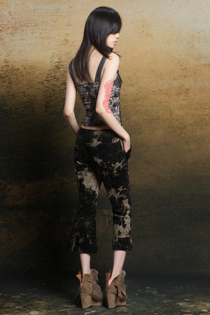 Tight Check Crop Top