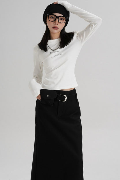 Letter Crew Neck T-Shirt