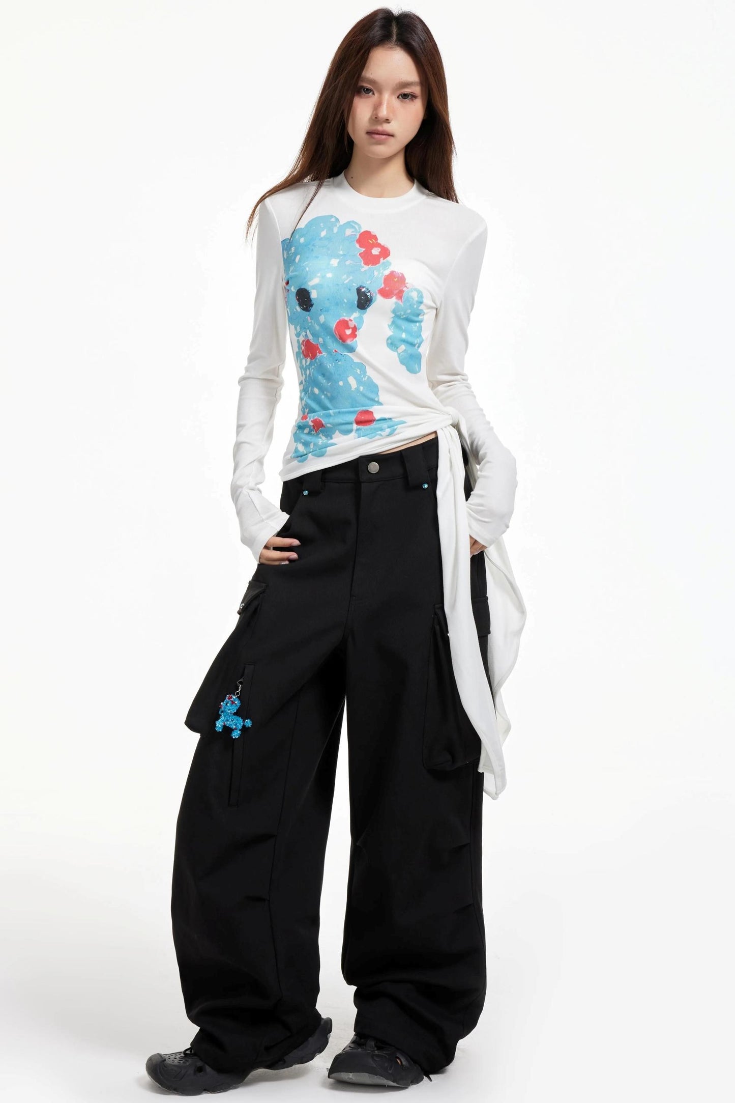 Cargo Wide-Leg Pants