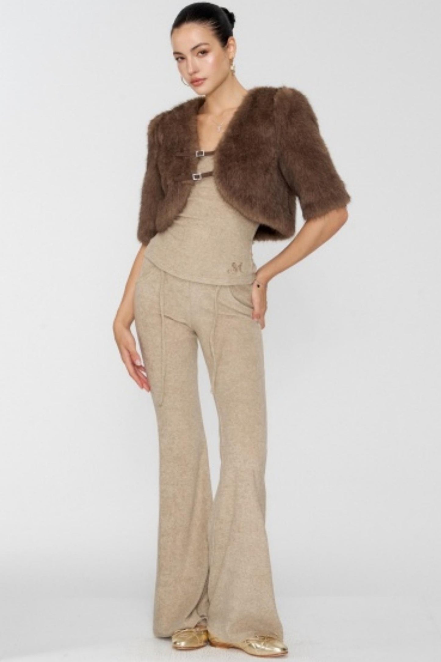 Temperament Shoulder Autumn Fur Jacket