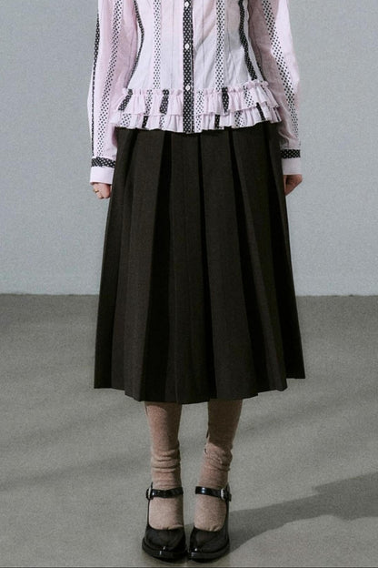 Japanese Girl Pleated Jacket Set-Up