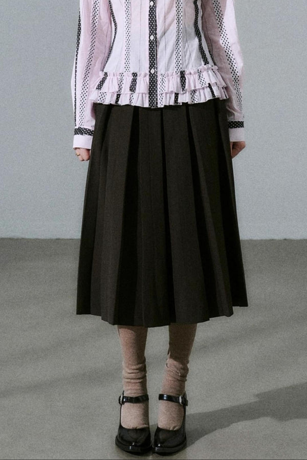 Japanese Girl Pleated Jacket Set-Up