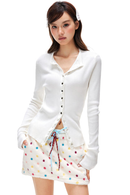 Bright Silver Heart Cardigan