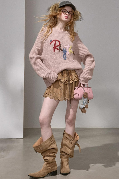 Cloud-Like Knit Pullover Sweater