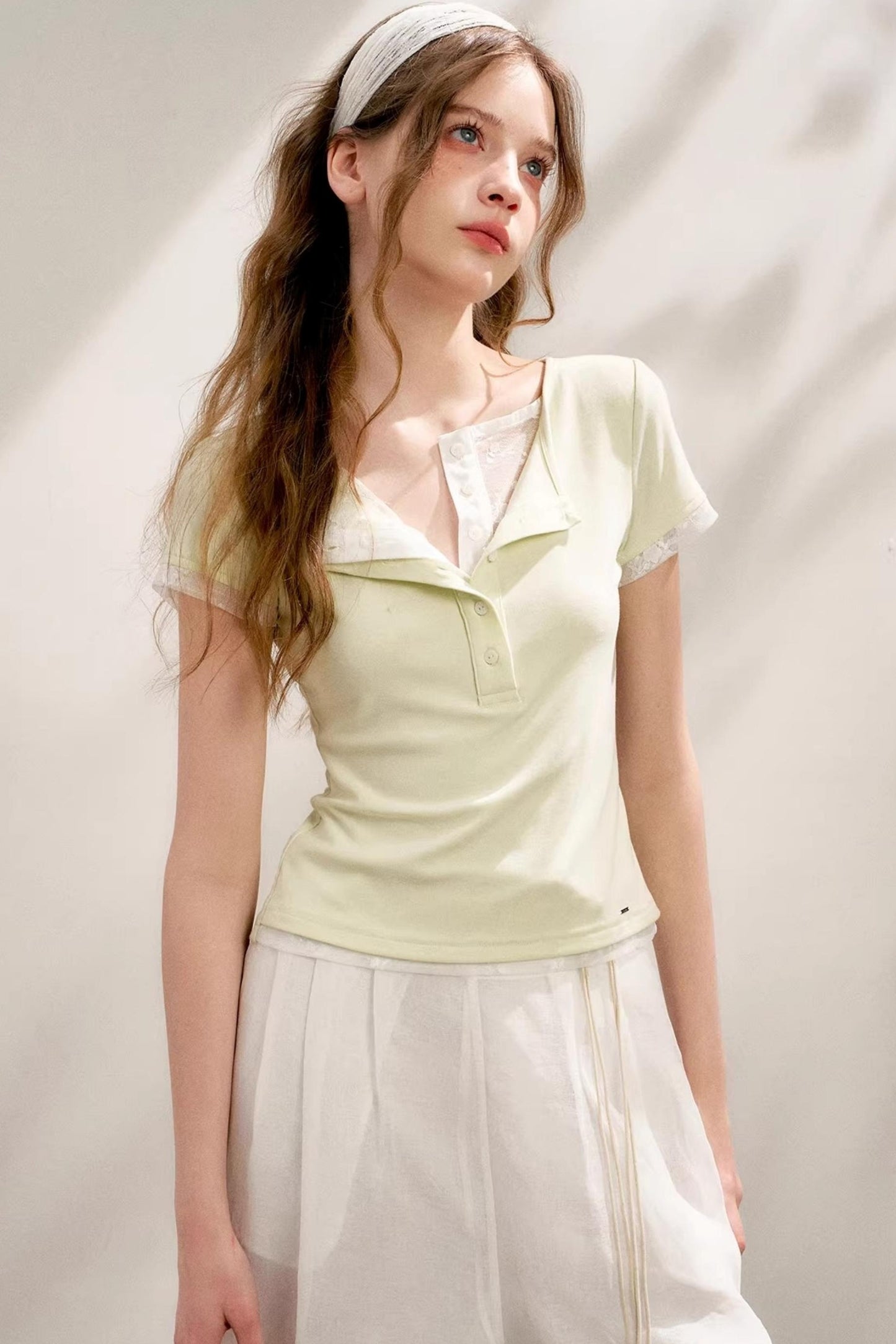 Green-Yellow Layered Tee