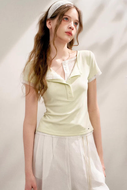 Green-Yellow Layered Tee