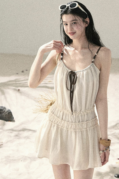 Französisches Sommerkleid mit Trägern