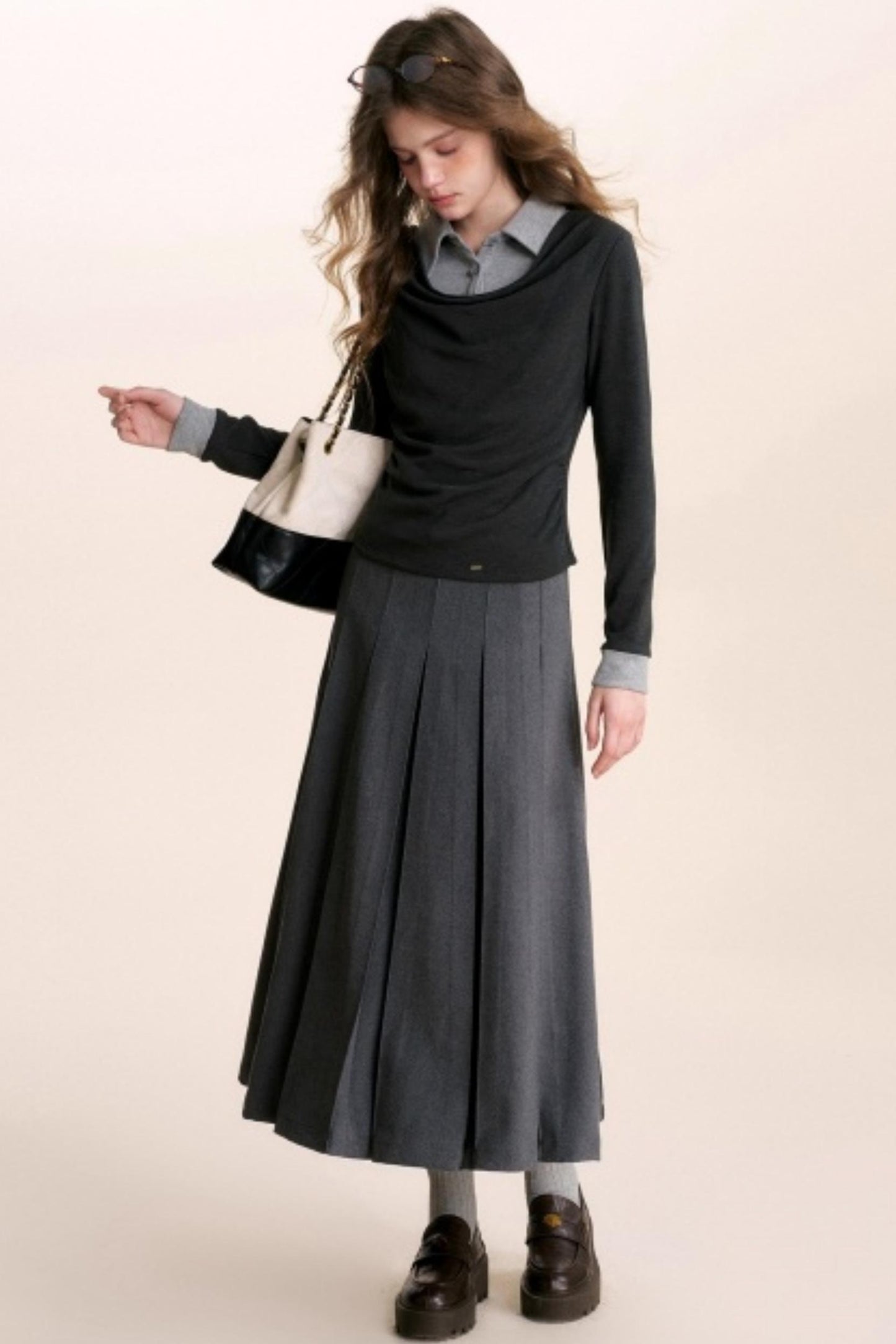 Color-Blocking Knit Top