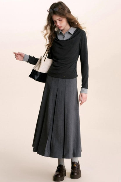 Color-Blocking Knit Top