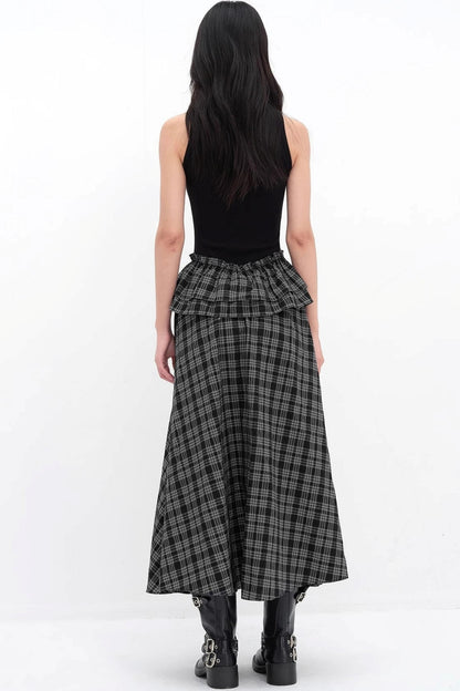 V-Lace Patchwork A-Line Dress