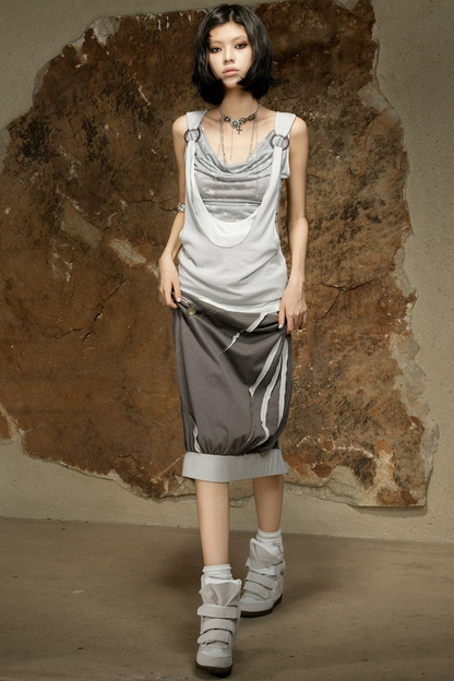 Asymmetrical Retro Vest