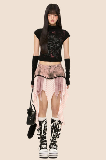 Slim Fit Short Sleeve Crop Tee