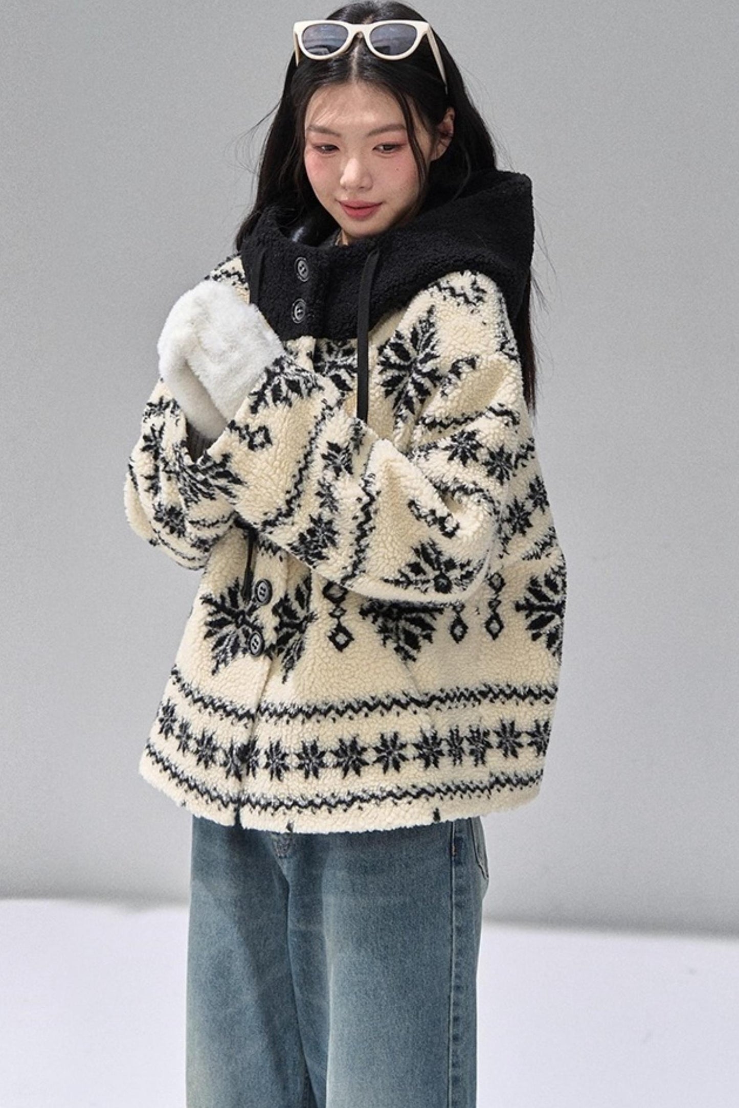 Thickened Hooded Fleece Jacket