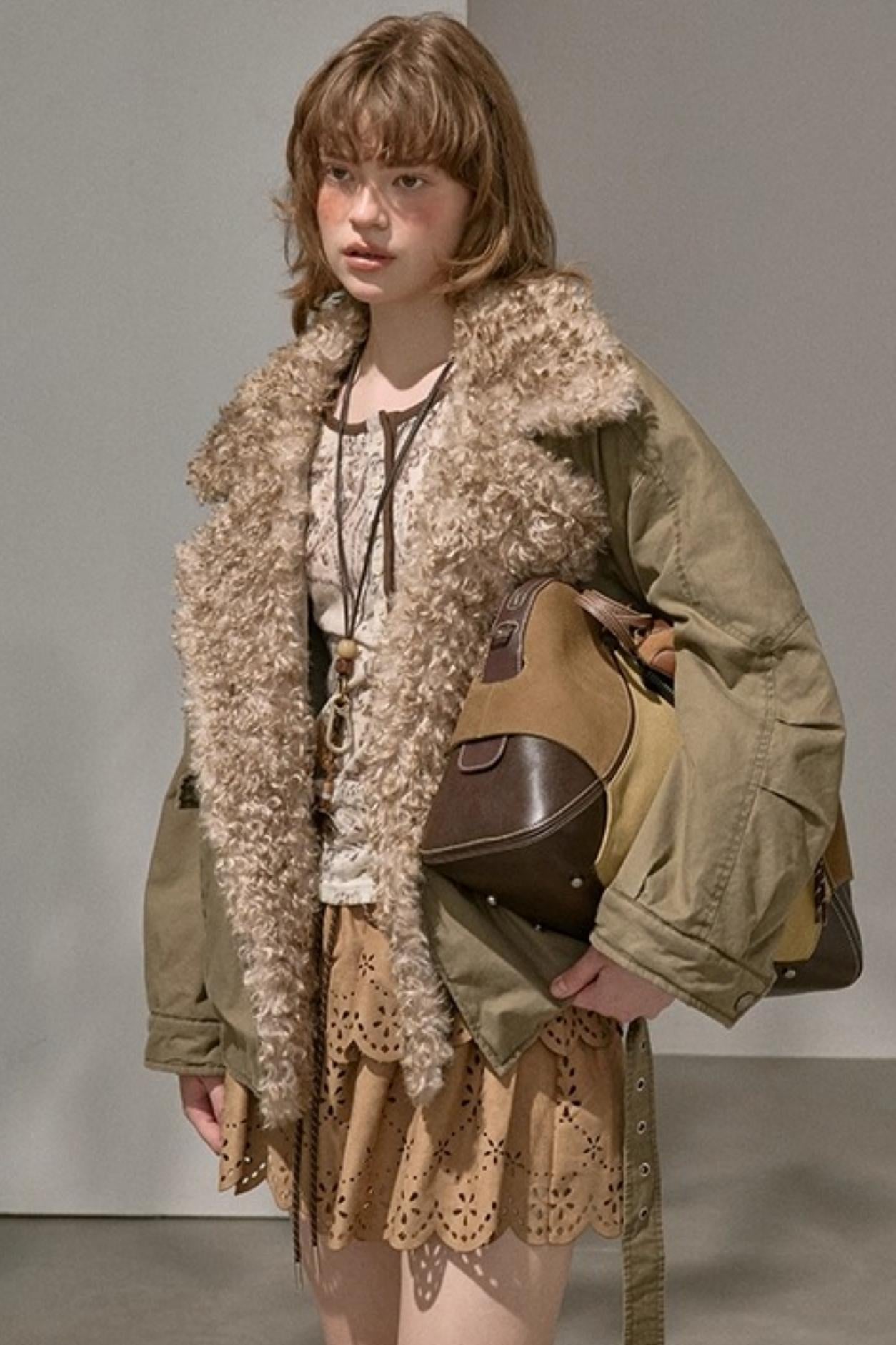 Cascading Vintage Short Skirt