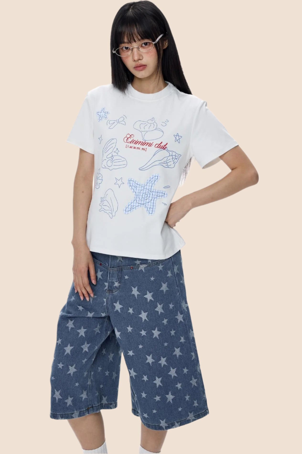 American Starfish Sweet Shoulder Tee