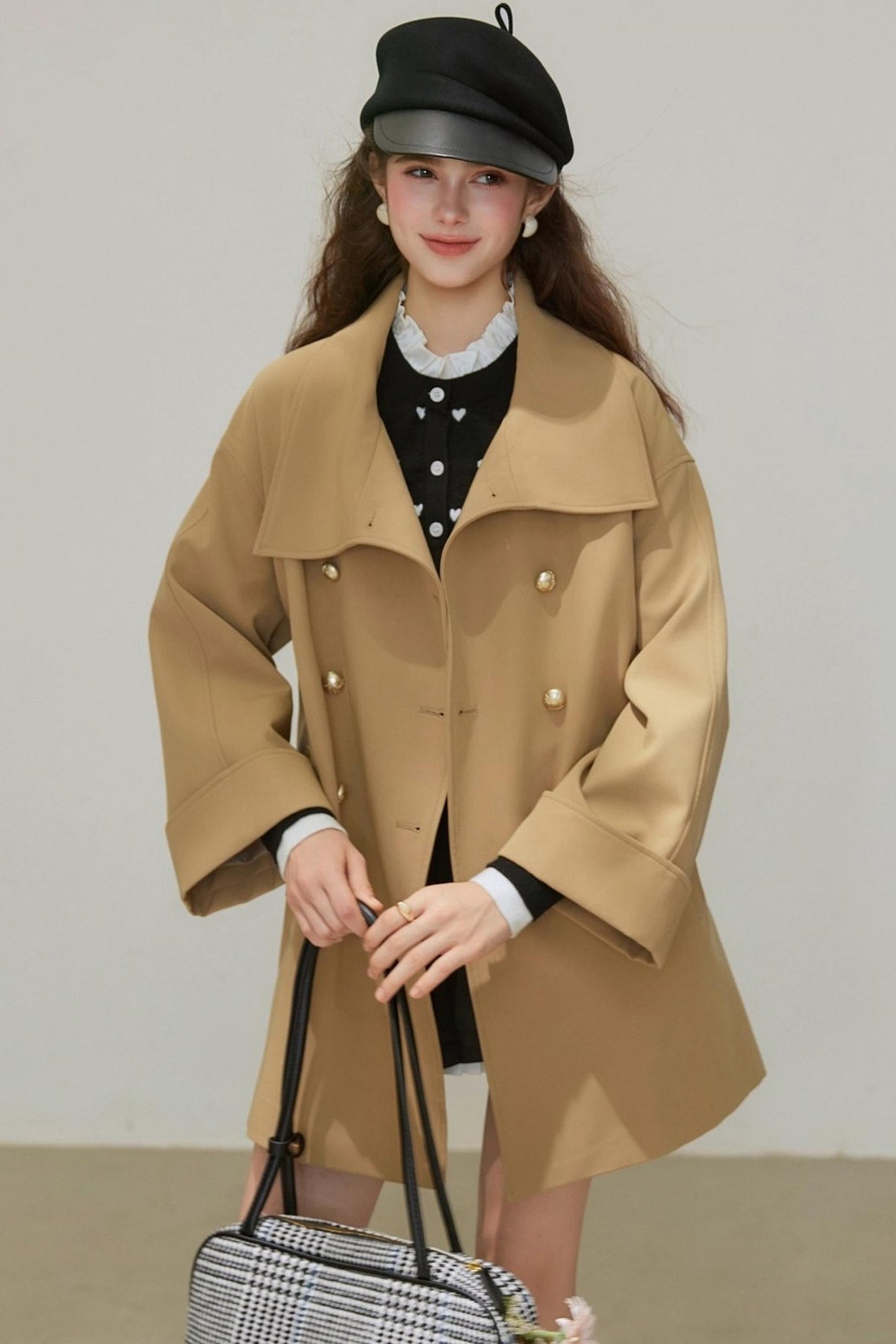 Knitted Polka Dot Cardigan