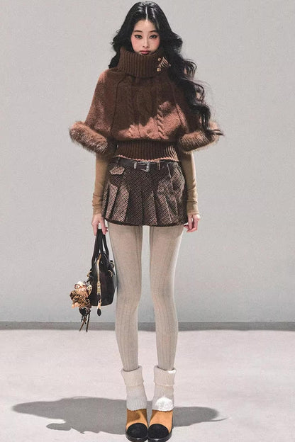 Korean Mohair Turtleneck Sweater