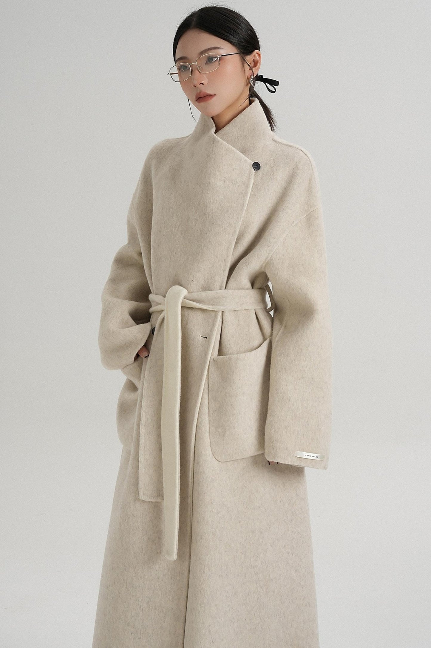 Stand-Up Wool Coat