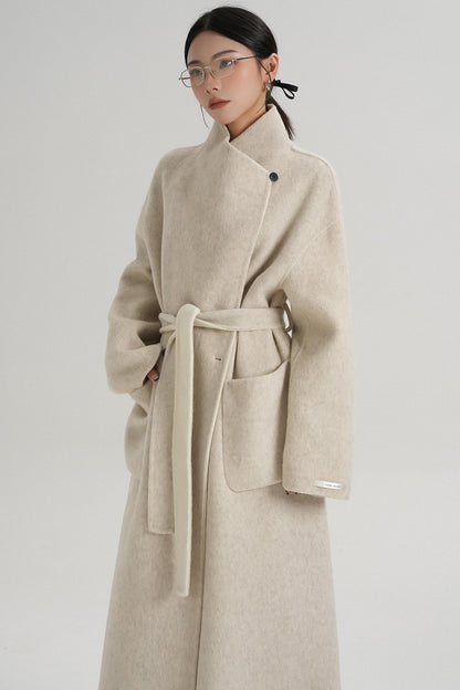 Stand-Up Wool Coat