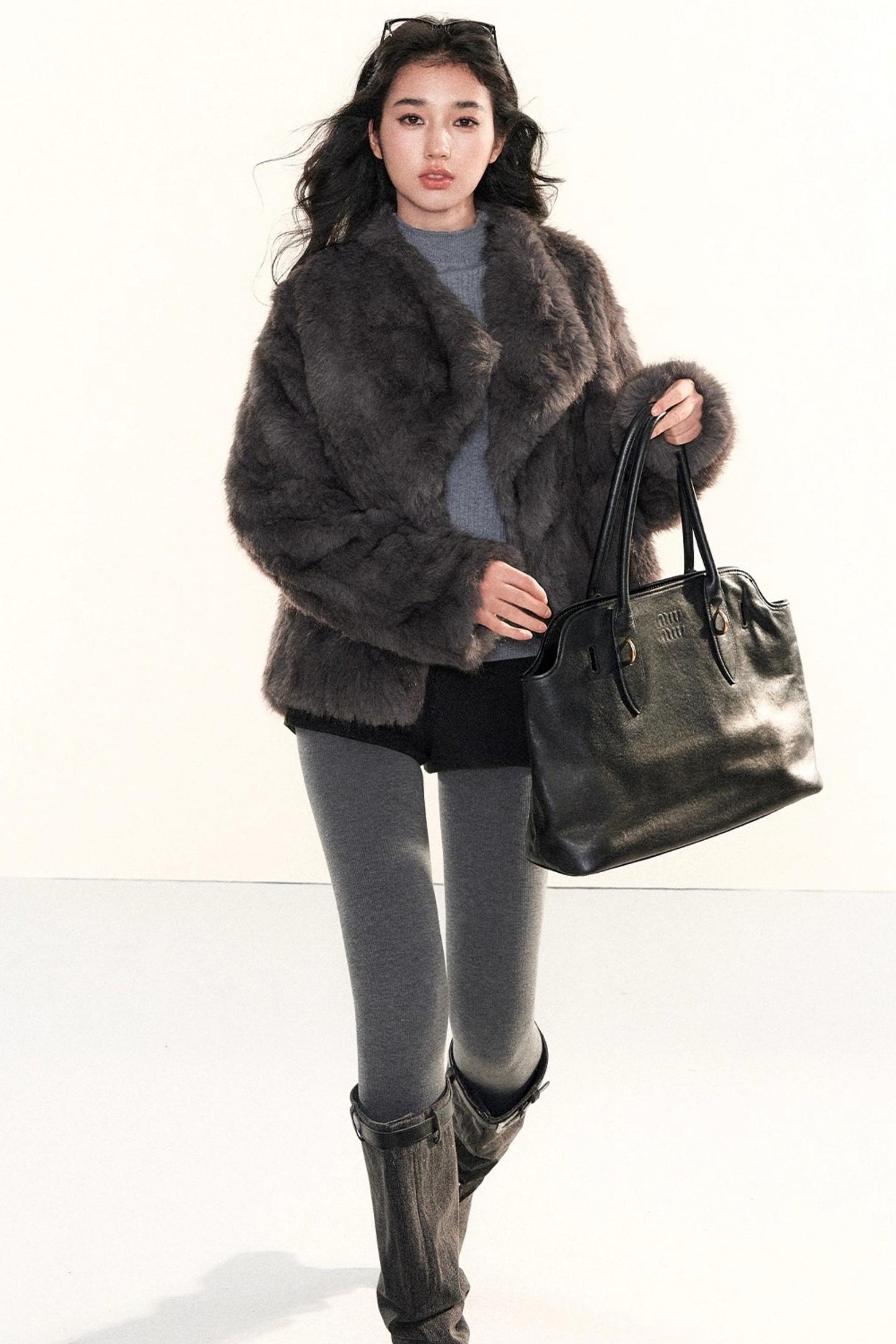 Retro Eco-Friendly Fur Coat